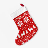 Petite Chaussette De Noël West Highland White Terrier Silhouettes (Dos (Accrochage))