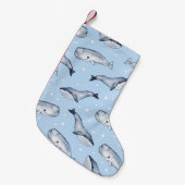 Petite Chaussette De Noël Whale Wonders : Aquarelle Starry Sky (Devant (Accrochage))
