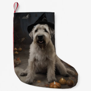 Petite Chaussette De Noël Wheaten Terrier Citrouille Halloween effroi