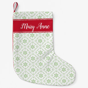 Petite Chaussette De Noël Whimsical Trendy Nordic Motif mignon Nom du festiv