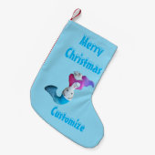Petite Chaussette De Noël White Dove Mermaid Thunder_Cove (Devant (Accrochage))