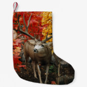 Petite Chaussette De Noël Whitetail En Automne (Devant)