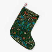 Petite Chaussette De Noël William Morris Fabric Christmas Stocking (Devant (Accrochage))