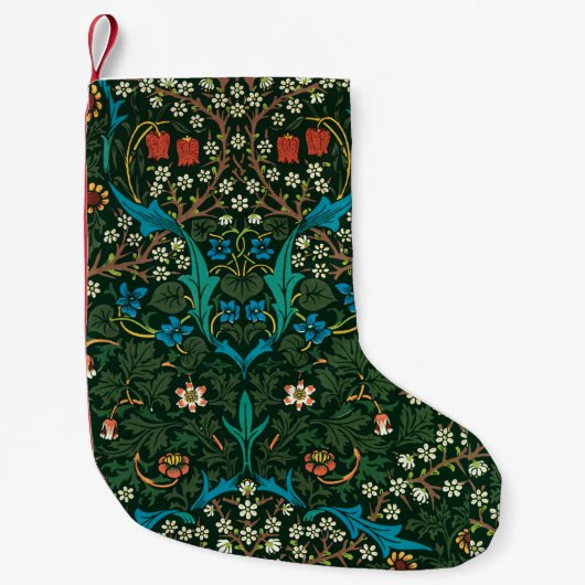 Petite Chaussette De Noël William Morris Fabric Christmas Stocking (Devant)