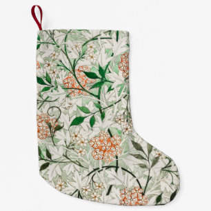Petite Chaussette De Noël William Morris Jardin Fleur de Jasmin Classique