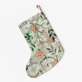 Petite Chaussette De Noël William Morris Jasmine Garden Flower Classic (Dos (Accrochage))