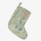 Petite Chaussette De Noël William Morris Larkspur Fond d'écran floral (Devant (Accrochage))