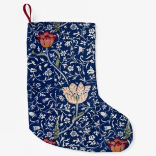 Petite Chaussette De Noël William Morris Medway Tulipe Bleue Florale Art