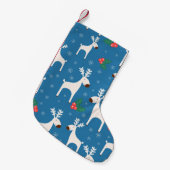 Petite Chaussette De Noël Winter background with deers ( seamless pattern)an (Devant (Accrochage))