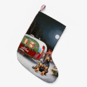 Petite Chaussette De Noël Winter Doberman Caravan Christmas Adventure (Devant (Accrochage))