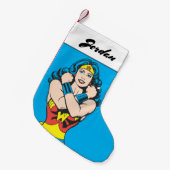 Petite Chaussette De Noël Wonder Woman Bras Croisés (Devant (Accrochage))