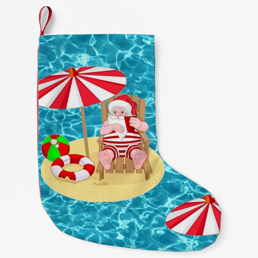 Petite Chaussette De Noël xmas plage santa claus stockage (Devant)