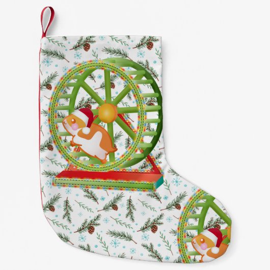 Petite Chaussette De Noël xmas santa claus hamster (Devant)