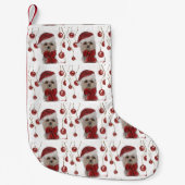 PETITE CHAUSSETTE DE NOËL YORKSHIRE TERRIER  (Devant)