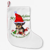 Petite Chaussette De Noël Yorkshire Terrier Noël (Devant)
