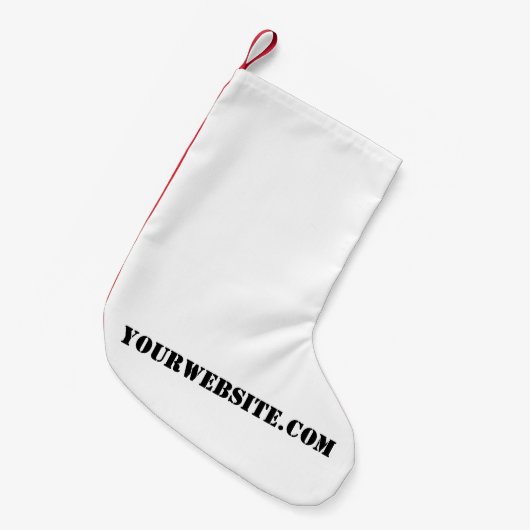 Petite Chaussette De Noël YourWebSite.com (Devant (Accrochage))