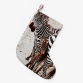 PETITE CHAUSSETTE DE NOËL ZEBRA FAMILY (Devant (Accrochage))