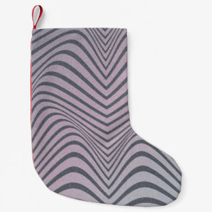 Petite Chaussette De Noël Zèbre psychédélique : Grainy Vintage Stripes.