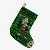 Petite Chaussette De Noël zombie xmas père Noël (Devant (Accrochage))