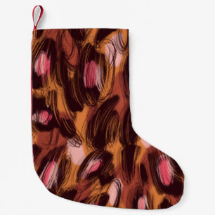 Petite Chaussette De Noël Zones léopard Motif animal africain