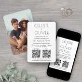 Petite Chic Deco All-in-One QR-codes Foto Weddensc Kaart