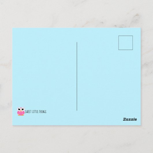 Petite Chouette Blanche - Carte (Dos)