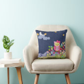 Petite Chouette endormie Jetée Oreiller (Chaise)