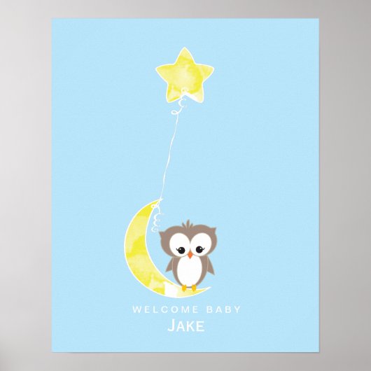 Petite Chouette | Livre d'or pour Baby Shower à im (Devant)