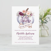 Petite citrouille automne baby shower invitation v (Debout devant)