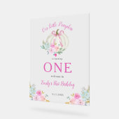 Petite Citrouille Bow Girls 1er anniversaire Bienv (Angle)