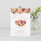 Petite Citrouille douce Invitation Baby shower d'a (Debout devant)