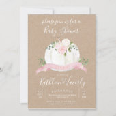 Petite Citrouille Invitation Baby shower d'automne (Devant)