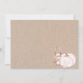 Petite Citrouille Invitation Baby shower d'automne (Dos)