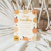 Petite Citrouille Invitation Baby shower d'automne