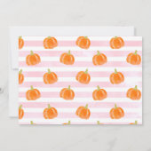 Petite Citrouille Invitations d'anniversaire autom (Dos)