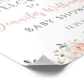 Petite Citrouille rose bébé fille Affiche de bienv (Coin)