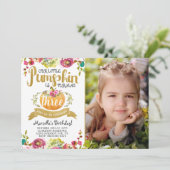 Petite Citrouille Troisième Invitation Anniversair (Debout devant)