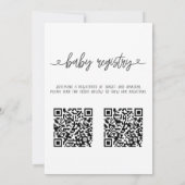 Petite coccinelle baby shower invitation QR (Dos)