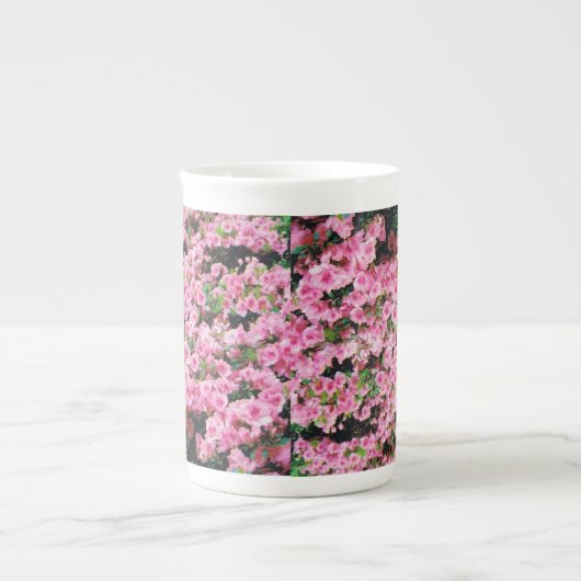 Petite Coffee Cup met Floral Design Porselein Kop (Voorkant)