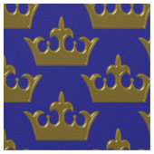 Petite couronne d'or, tissu bleu (Détail)
