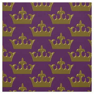 Petite couronne d'or, tissu pourpre