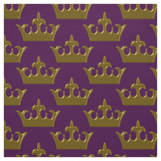 Petite couronne d'or, tissu pourpre (Échantillon)