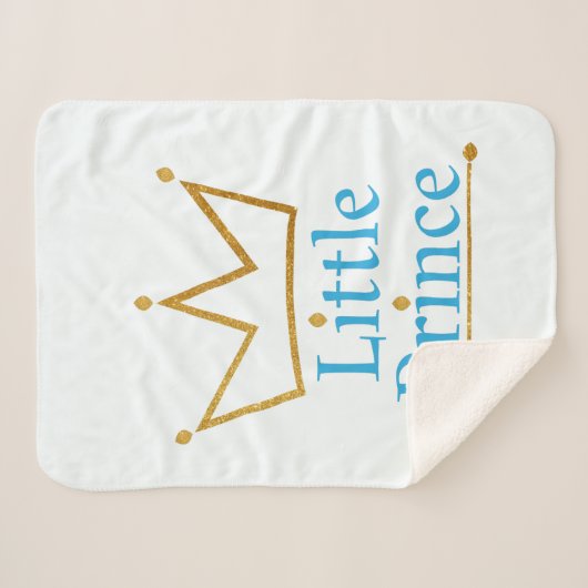 Petite couverture de bébé de prince (Devant (Horizontal))