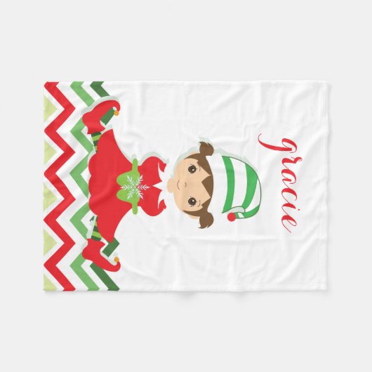 Petite couverture de Noël d'Elf | (Devant (Horizontal))