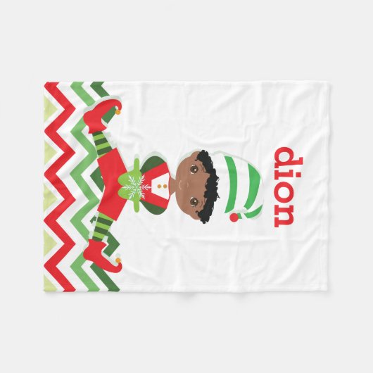 Petite couverture de Noël d'Elf | (Devant (Horizontal))