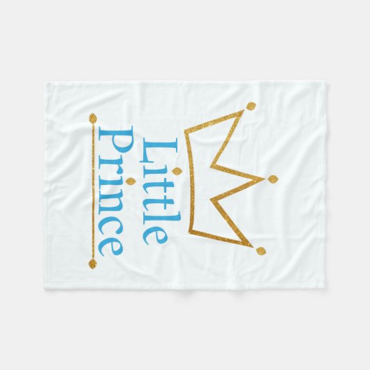 Petite couverture d'ouatine de bébé de prince (Devant (Horizontal))