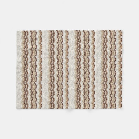 Petite couverture d'ouatine de mosaïque beige (Devant (Horizontal))
