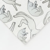 Petite couverture d'ouatine de petit somme de chat (Coin)