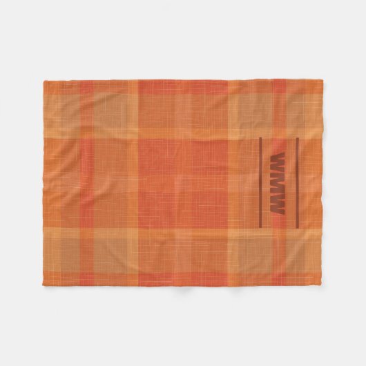 Petite couverture en polaire avec monogramme (Devant (Horizontal))