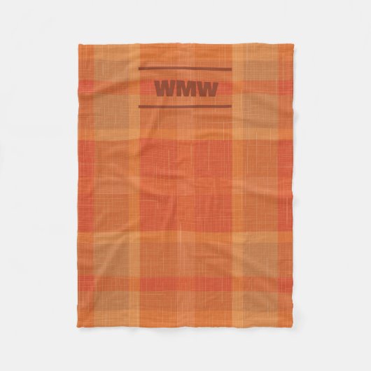 Petite couverture en polaire avec monogramme (Devant)